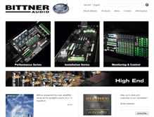 Tablet Screenshot of bittner-audio.com
